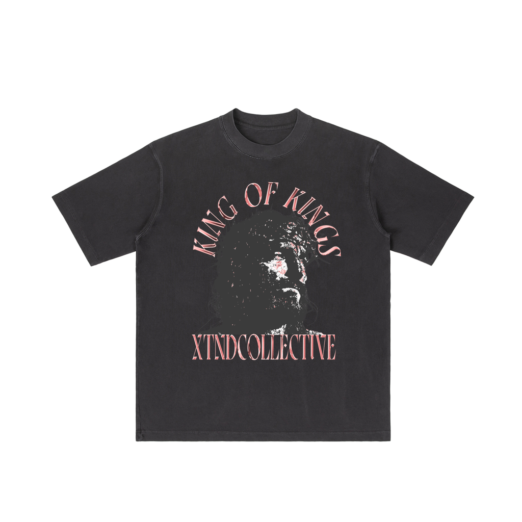 XTND // King of Kings // Vintage Wash Drop Shoulder T-shirt