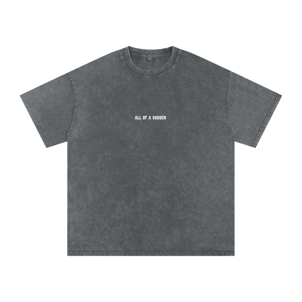 All of a Sudden // It Is Finished // Snow Washed Oversized Cotton T-Shirt