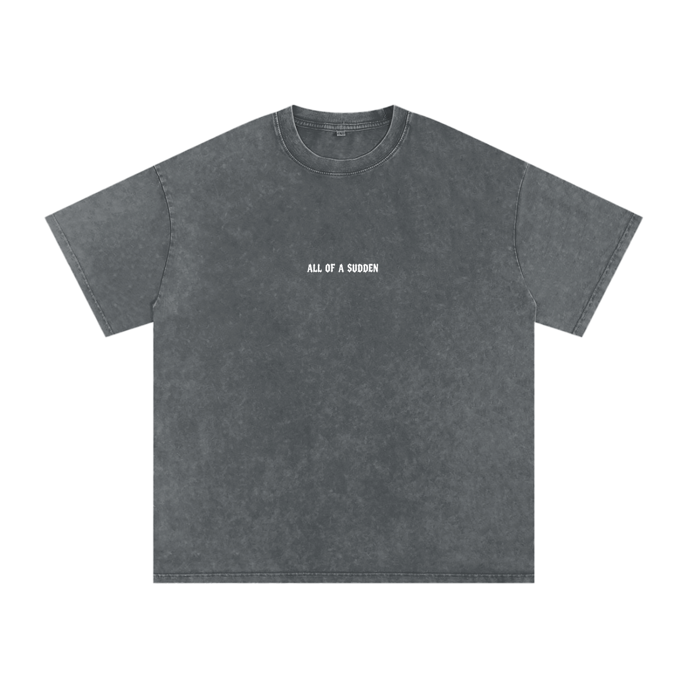 All of a Sudden // It Is Finished // Snow Washed Oversized Cotton T-Shirt
