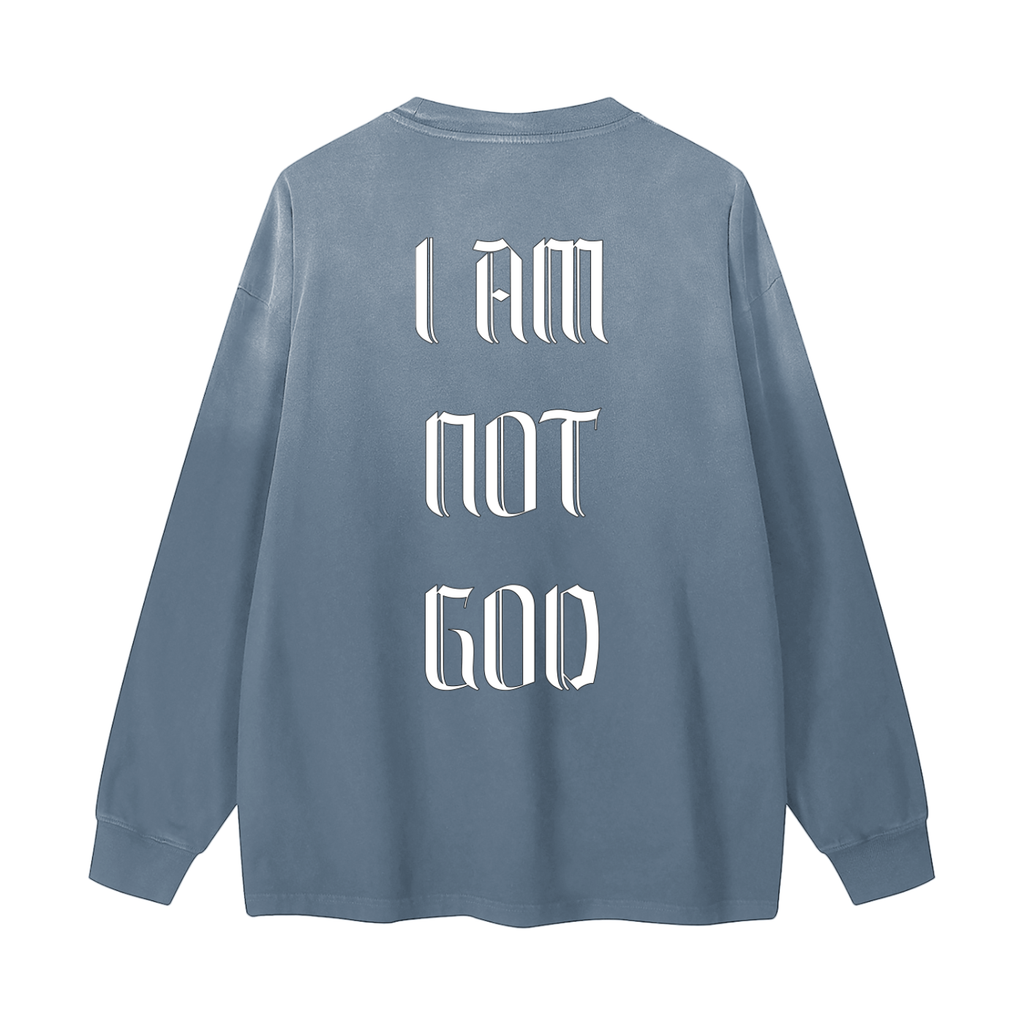 I Am Not God // Barely Lifted // Gradient Washed Long Sleeve Sweatshirt