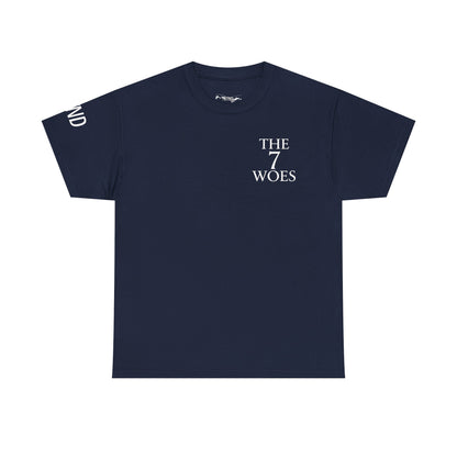 Seven Woes Tee — Back Design