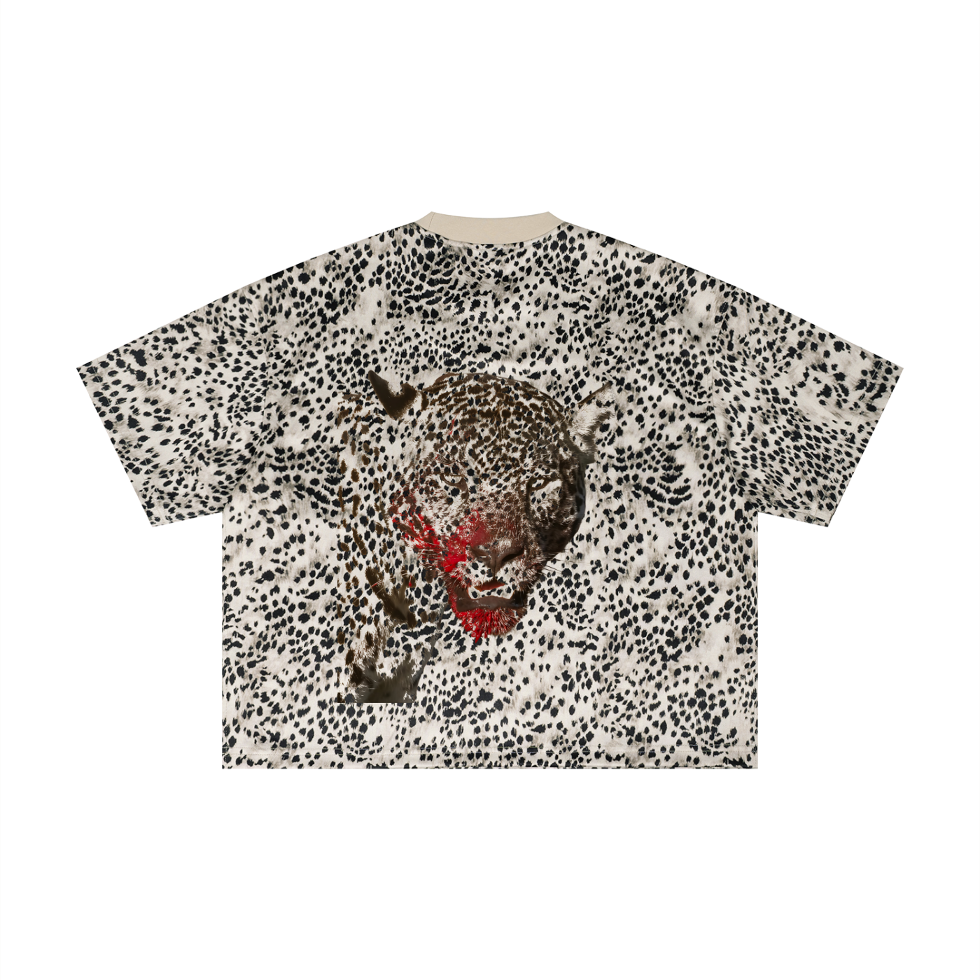 XTND // Leopard // Unisex Leopard Print Boxy T-Shirt