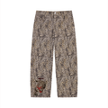XTND // Leopard // Unisex Vintage Wash Leopard Wide Leg Jeans