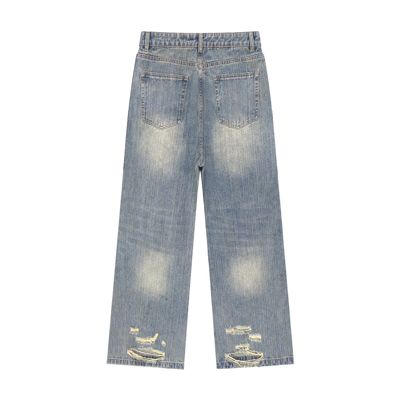 XTND // Logo // Vintage Wash Distressed Denim Jeans