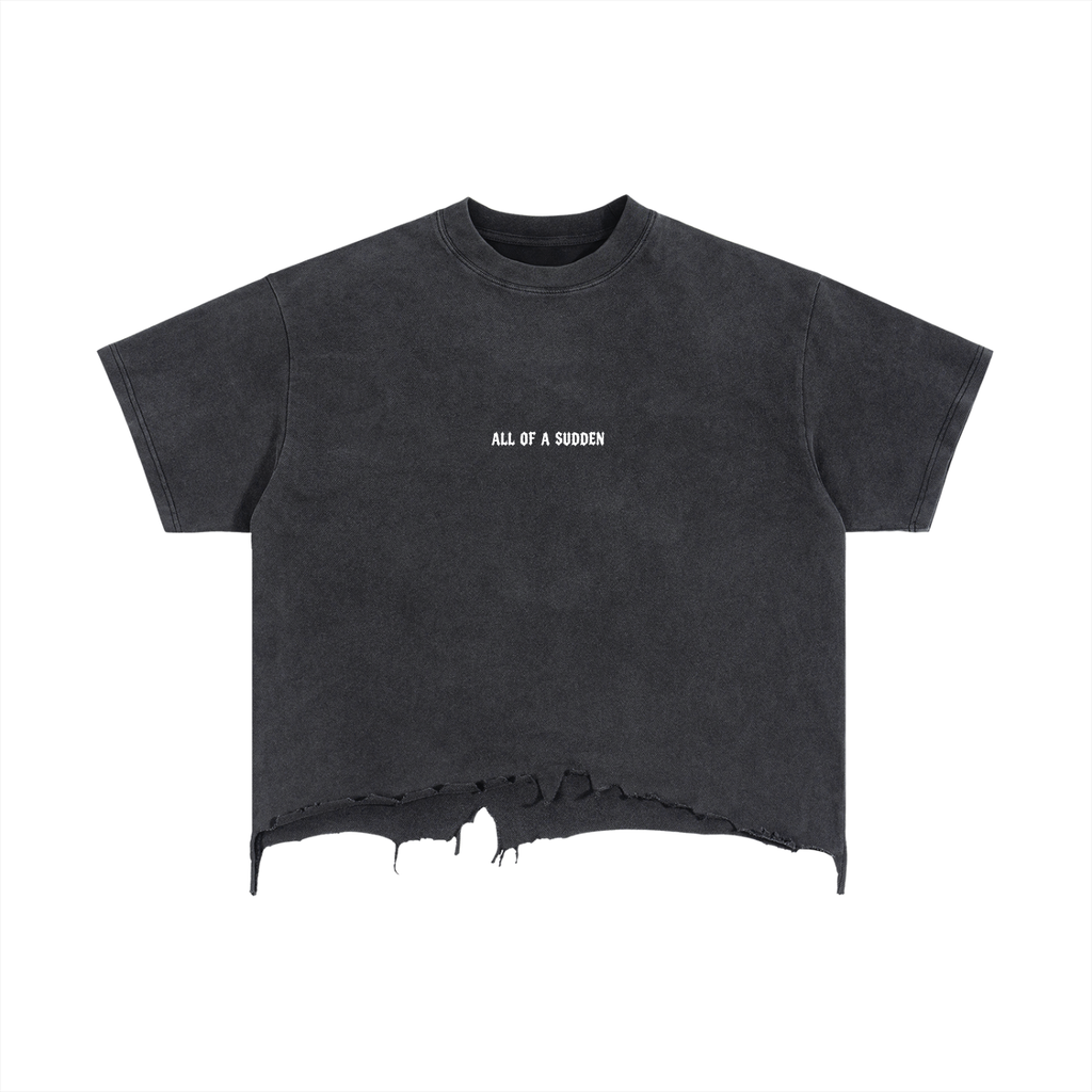 All of a Sudden // It Is Finished // Distressed Mineral Wash Tee