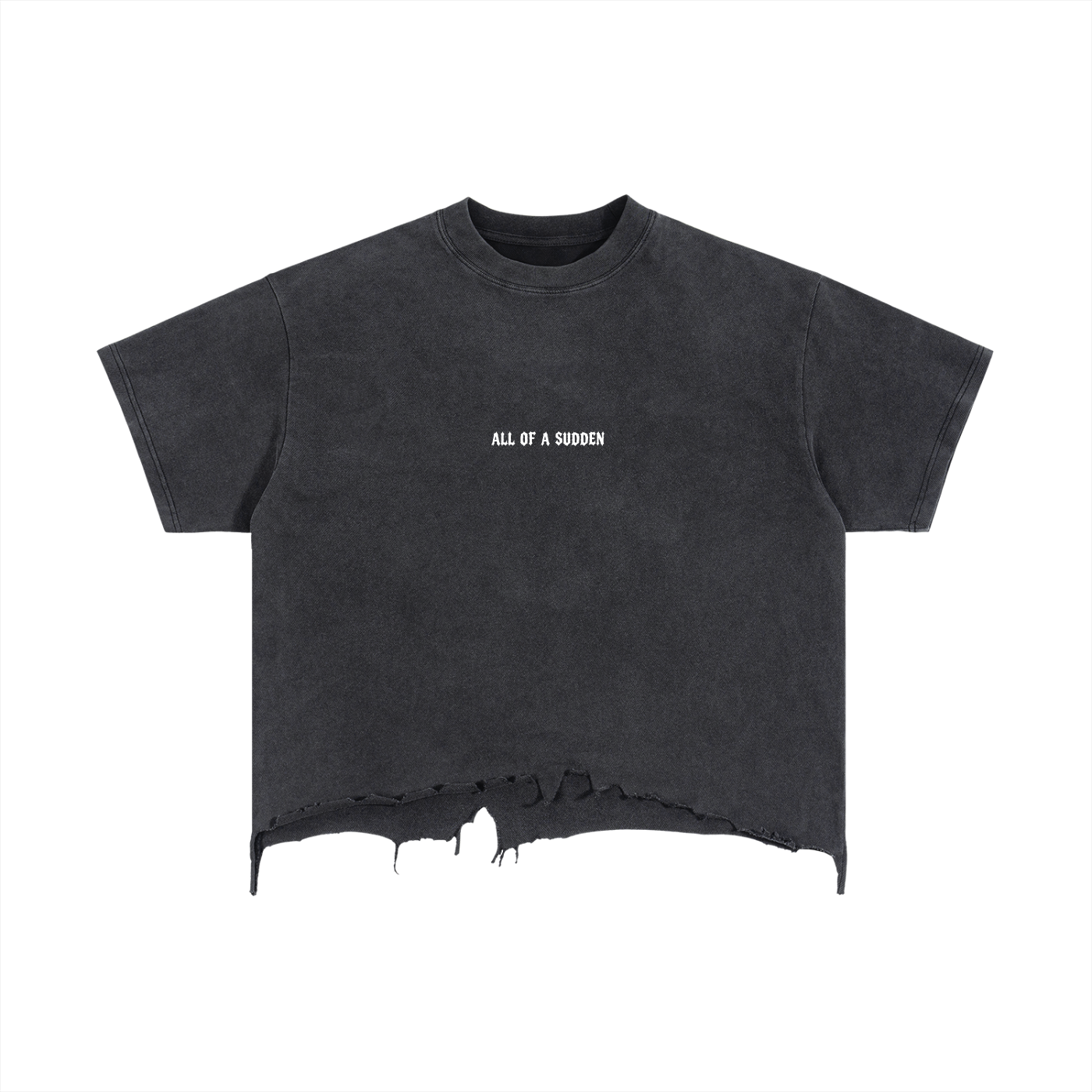 All of a Sudden // It Is Finished // Distressed Mineral Wash Tee