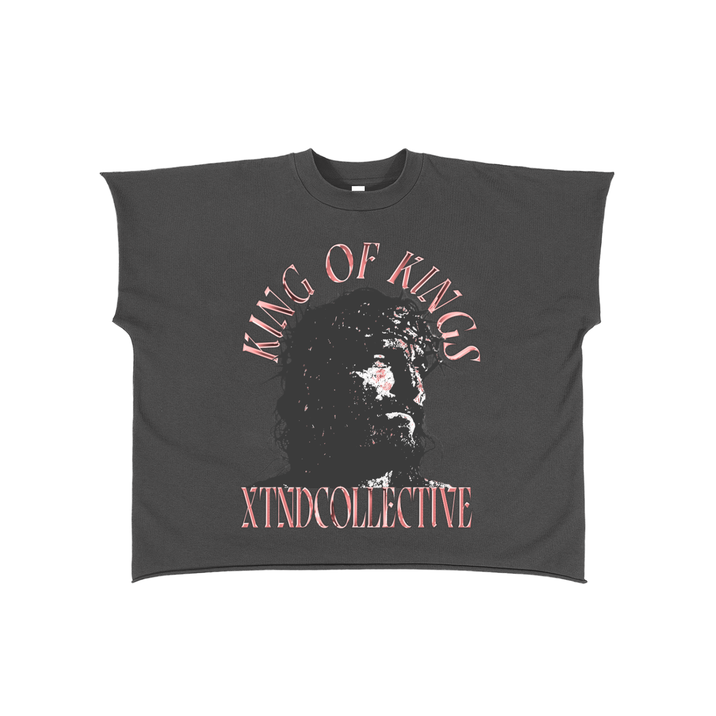 XTND // King of Kings // Raw Edge Boxy Non-Shrink T-Shirt
