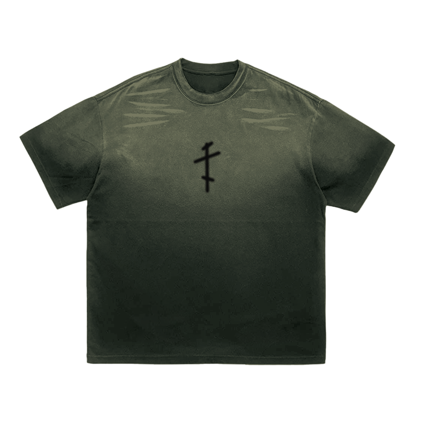 Pride = Death // The Fall // Tiger Stripe Gradient Washed T-Shirt