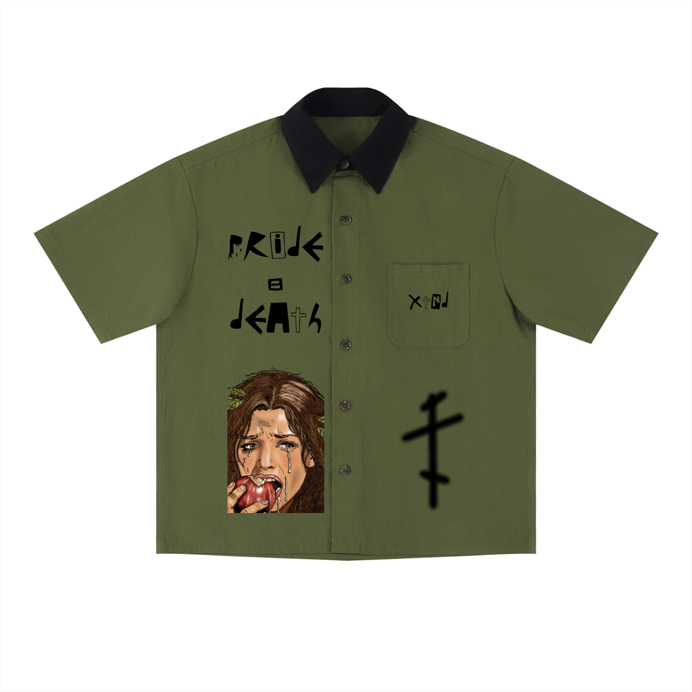 Pride = Death // The Fall // Unisex Color Block Short Sleeve Shirt