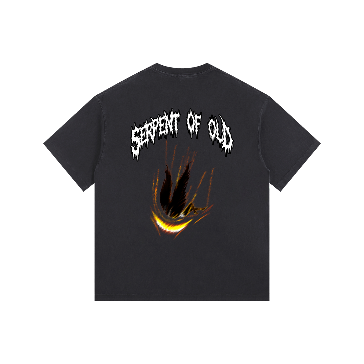 XTND // Serpent of Old // Vintage Washed Oversized Cotton T-Shirt