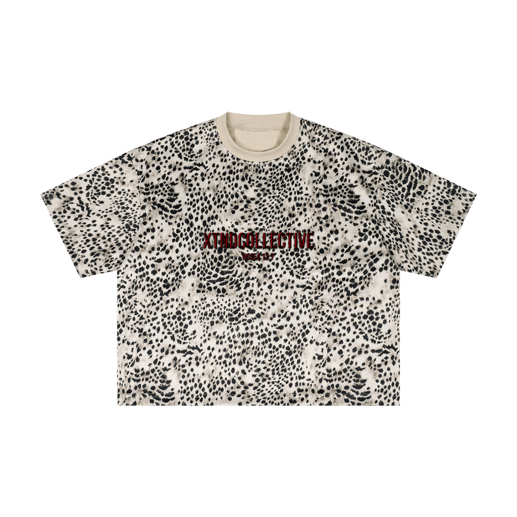 XTND // Leopard // Unisex Leopard Print Boxy T-Shirt