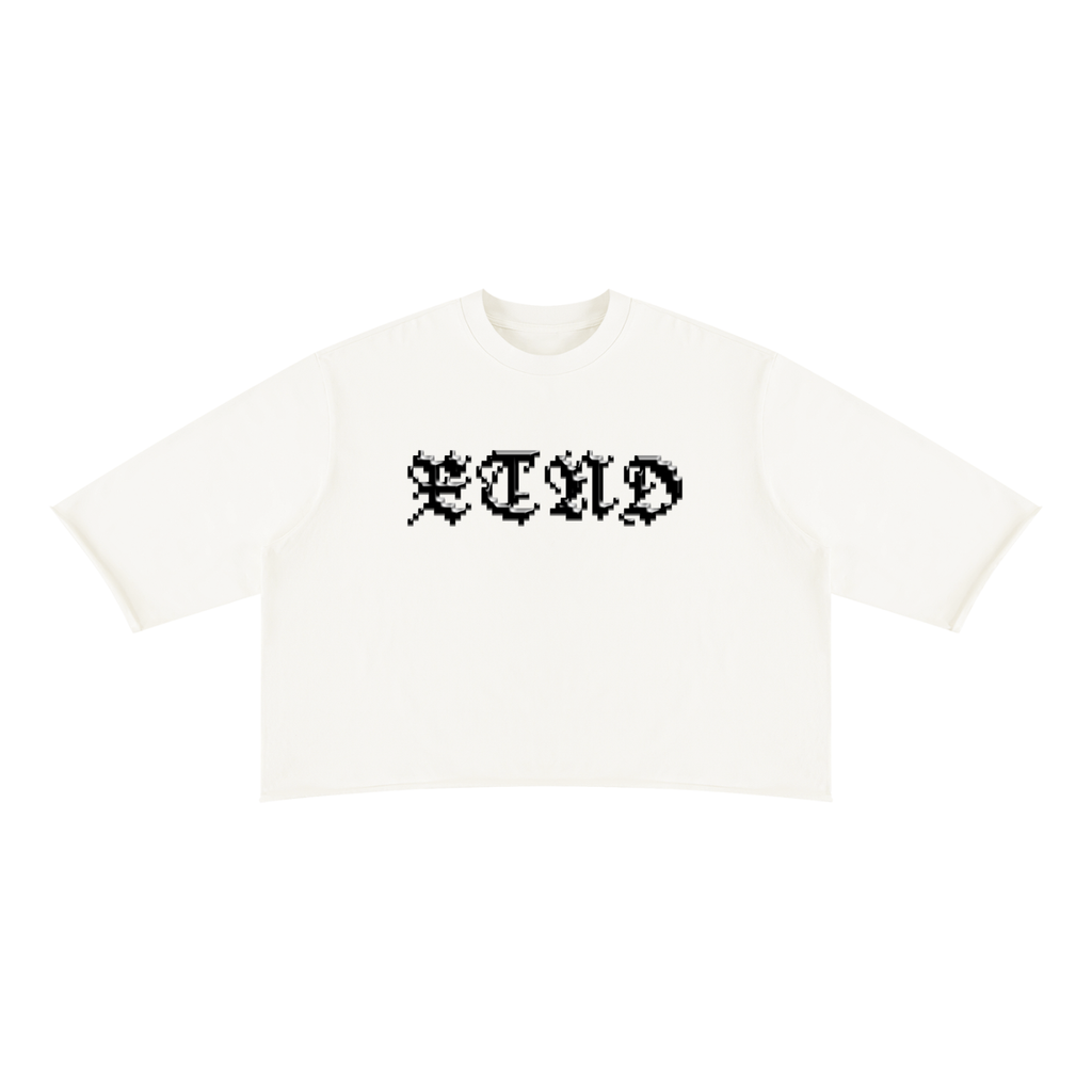 XTND // My God, My God // Unisex Mineral Wash Raw Hem Boxy T-Shirt