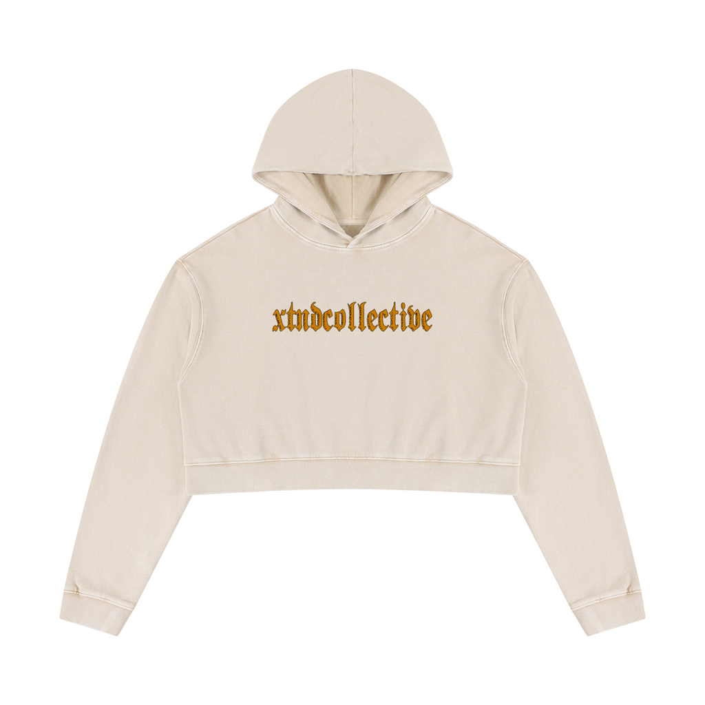 XTND // John 10 // Women’s Mineral Washed Crop Hoodie