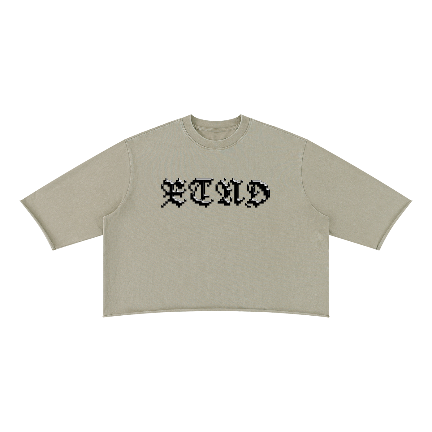 XTND // My God, My God // Unisex Mineral Wash Raw Hem Boxy T-Shirt