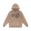 XTND // Crown of Thorns Sketch // Snow Washed Loose Cotton Hoodie