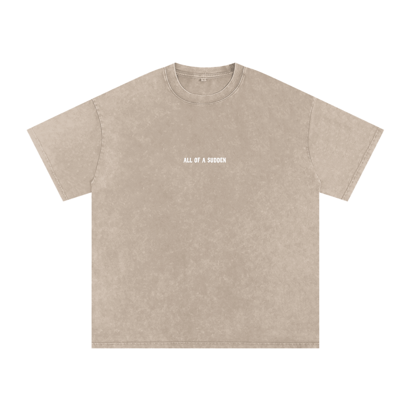 All of a Sudden // It Is Finished // Snow Washed Oversized Cotton T-Shirt