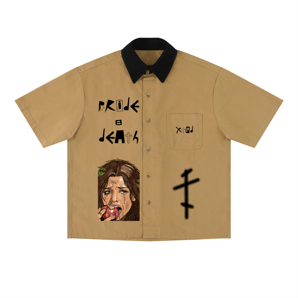 Pride = Death // The Fall // Unisex Color Block Short Sleeve Shirt