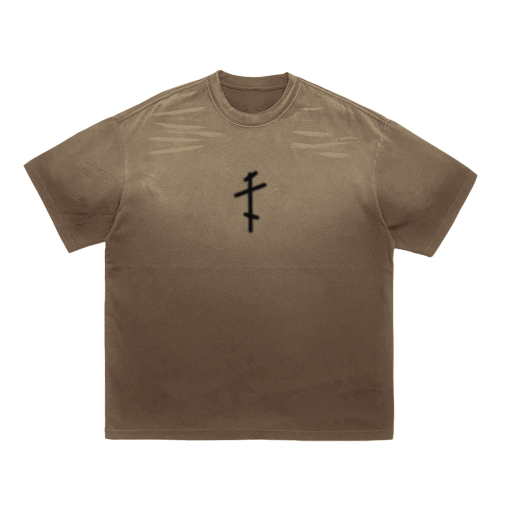 Pride = Death // The Fall // Tiger Stripe Gradient Washed T-Shirt