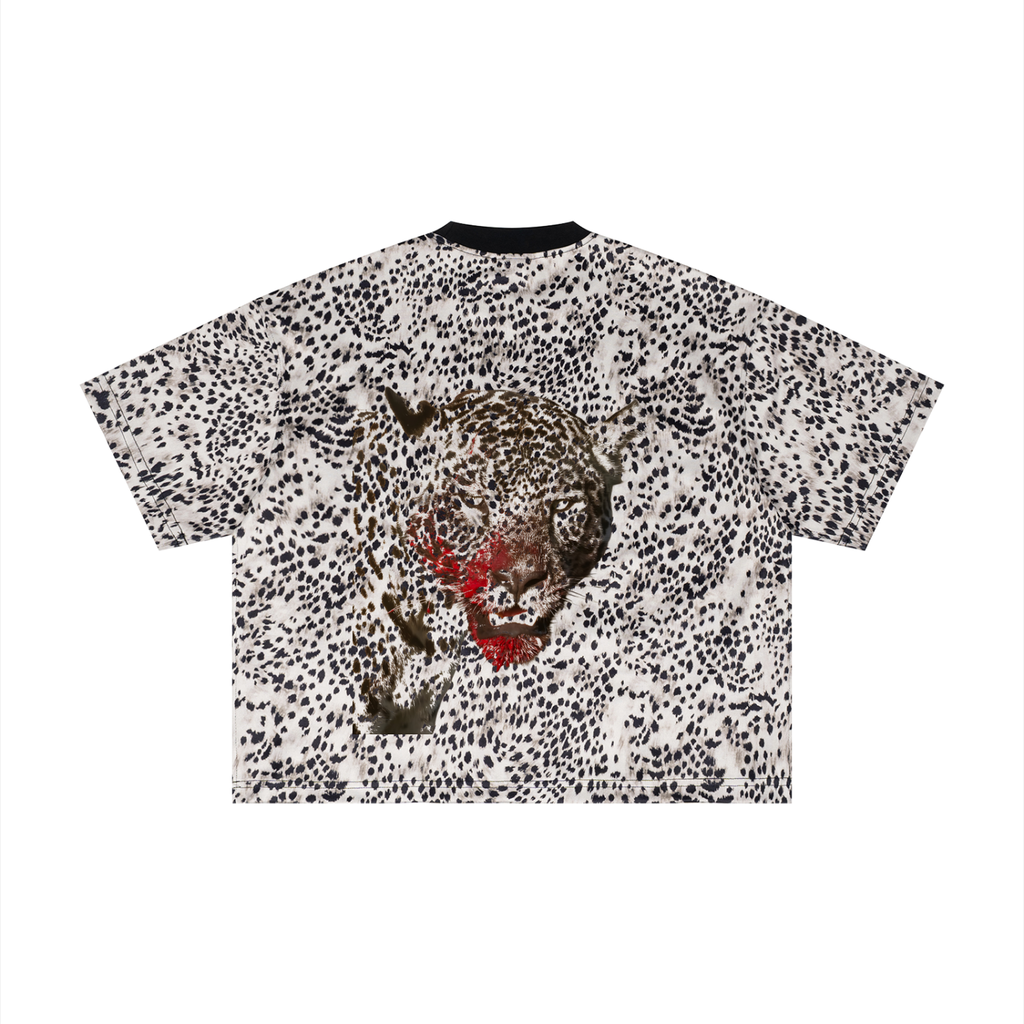 XTND // Leopard // Unisex Leopard Print Boxy T-Shirt