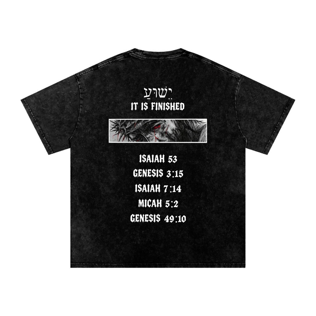 All of a Sudden // It Is Finished // Snow Washed Oversized Cotton T-Shirt