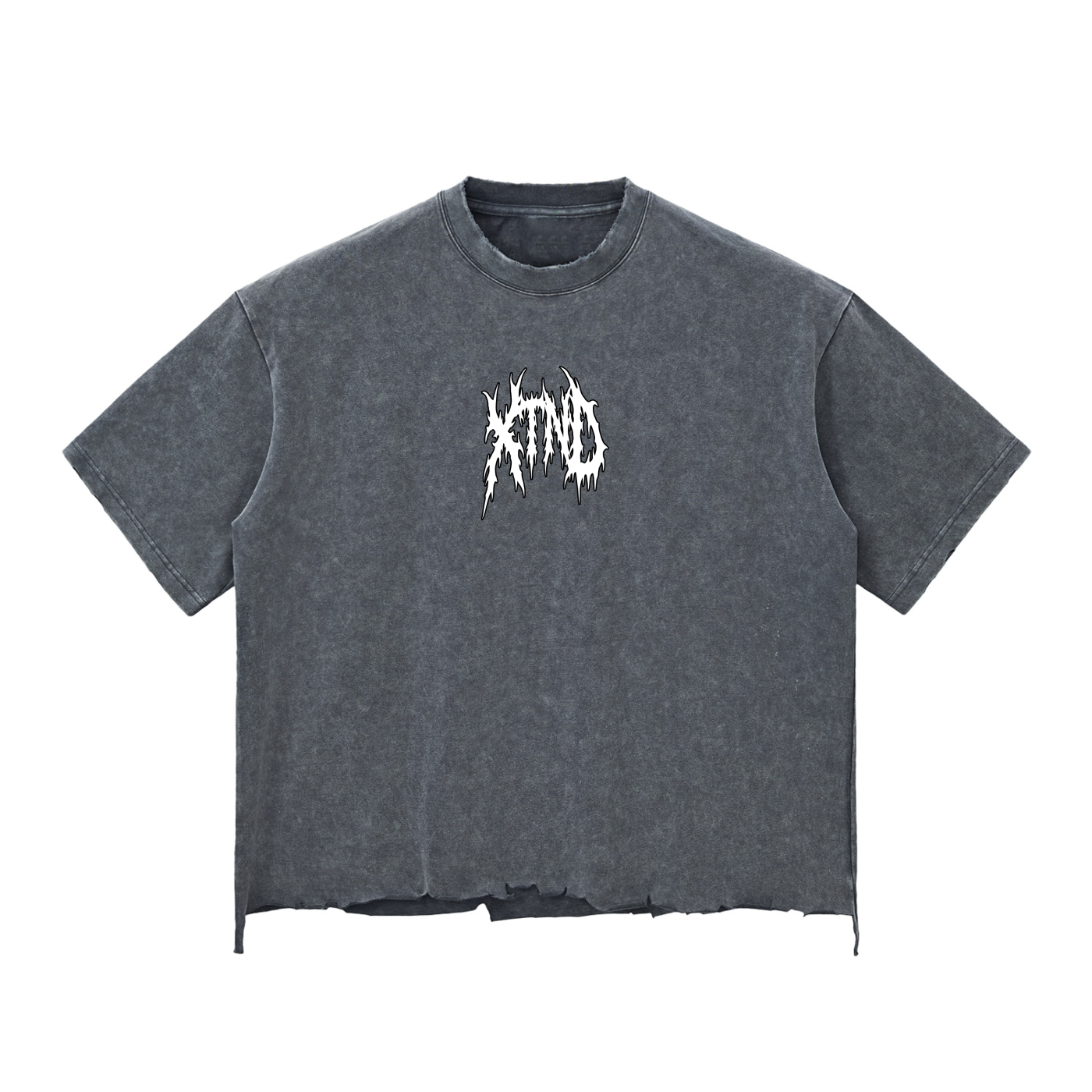 XTND // Serpent of Old // Snow Wash Raw-Hem Boxy T-shirt