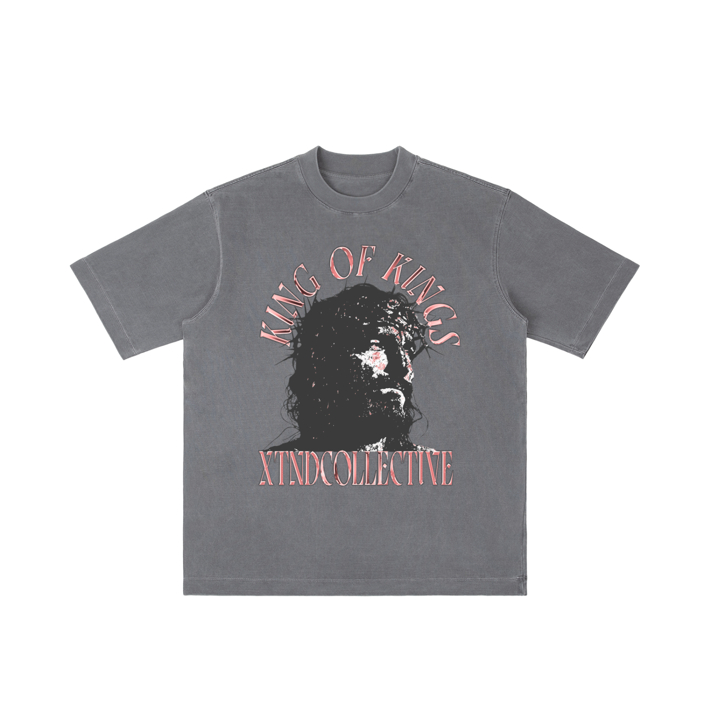XTND // King of Kings // Vintage Wash Drop Shoulder T-shirt