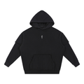 XTND // It Is Finished // Snow Washed Raw Edge Double Layered Hoodie